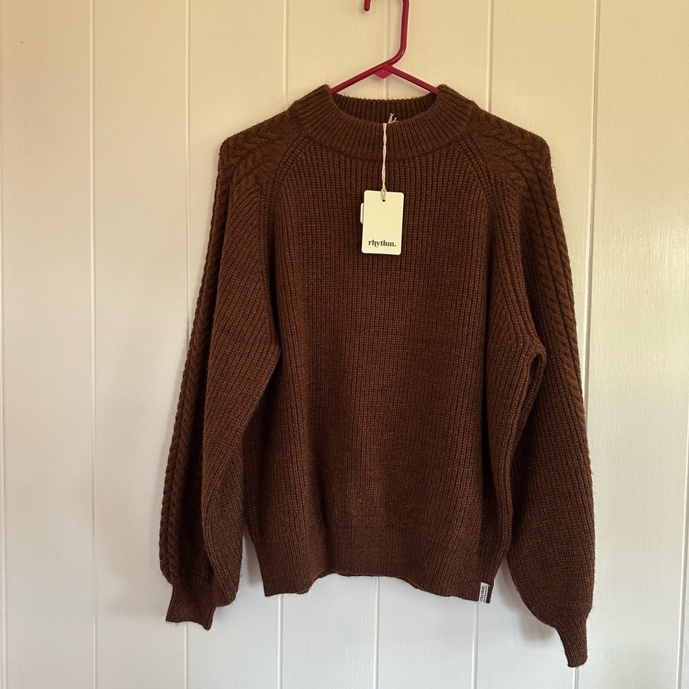 Rhythm Cozy afternoon knit sweater Size M brand new with tags